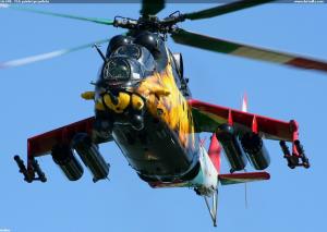 Mi-24V,  714, prielet pri prílete