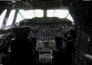 Concorde F-BVFB kokpit (fotené cez plexisklo)