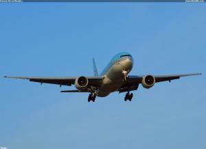 Korean Air na Ruzyni...