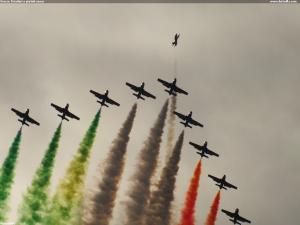 Frecce Tricolori v piatok večer