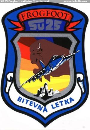 SU-25 Frogfoot, základňa Trenčín, znak