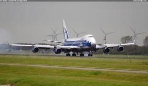 Air Bridge Cargo B747 arriving @ AMS